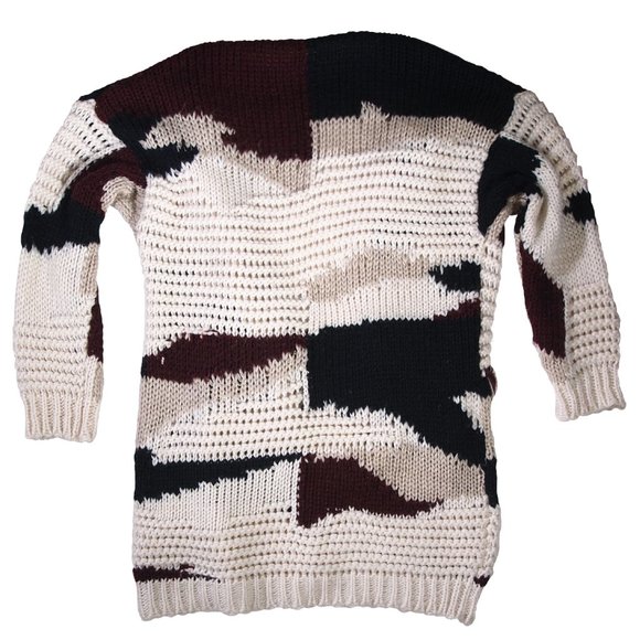 Willow & Clay Anthropologie, Ladies Cozy Knit Cardigan W/Fringe Sz Lg - Picture 5 of 5